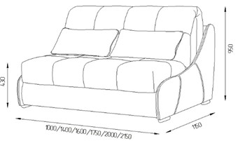 Прямой диван Токио 205 (ППУ) во Владикавказе - предосмотр 3