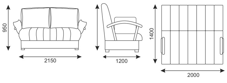 Прямой диван Челси 2 БД (Боннель) во Владикавказе - изображение 10