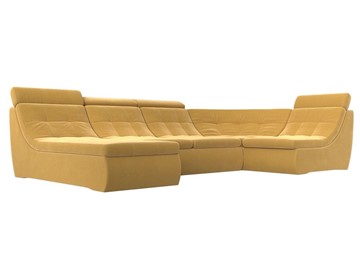 Модульный раскладной диван Холидей люкс, Желтый (микровельвет) во Владикавказе