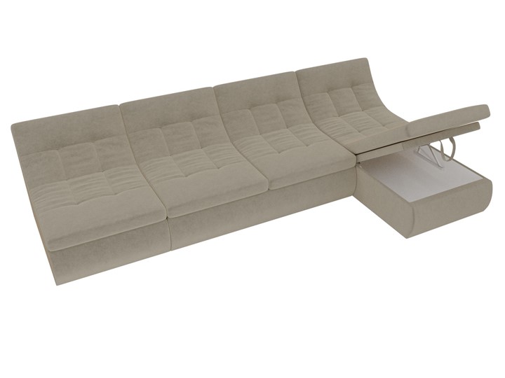 Модульный угловой диван Холидей, Бежевый (микровельвет) во Владикавказе - изображение 7