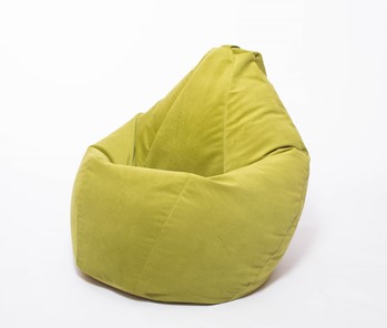 Кресло-мешок Груша малое, велюр однотон, травянное во Владикавказе - предосмотр