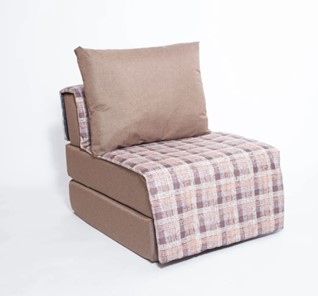 Бескаркасное кресло-кровать Харви, коричневый - квадро беж во Владикавказе