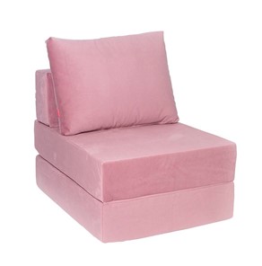 Бескаркасное кресло-кровать Окта, велюр пыльная роза во Владикавказе - предосмотр