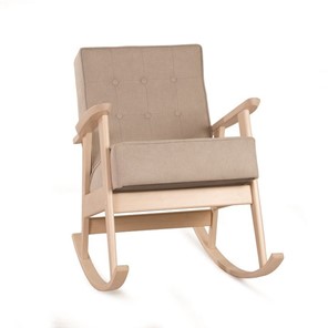 Кресло-качалка Ретро (беленый дуб / 03 - бежевый) во Владикавказе
