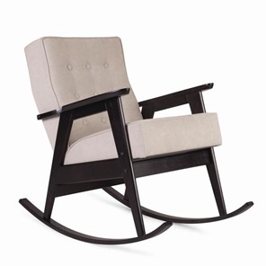 Кресло-качалка Ретро (венге / 02 - светло-серый) во Владикавказе