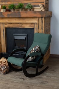 Кресло-качалка в гостиную Корсика, ткань Amigo Green 34-Т-AG во Владикавказе - предосмотр 7