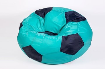 Кресло-мешок Мяч большой, бирюзово-черный во Владикавказе