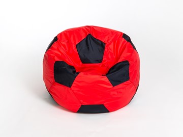 Кресло-мешок Мяч большой, красно-черный во Владикавказе