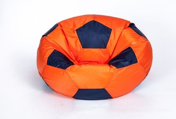 Кресло-мешок Мяч большой, оранжево-черный во Владикавказе