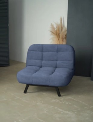 Кресло на ножках Абри опора металл (синий) во Владикавказе - изображение 8