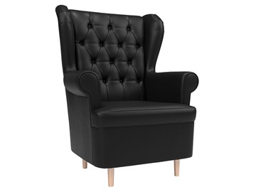 Кресло на ножках Торин Люкс, черный (Экокожа) во Владикавказе