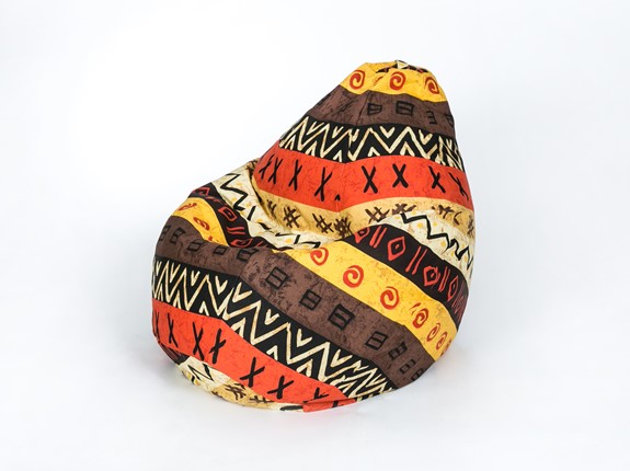 Кресло-мешок Груша среднее, жаккард, африкан во Владикавказе - изображение