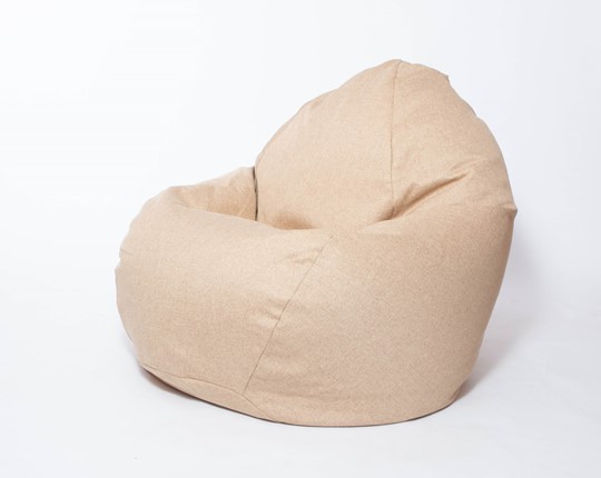 Кресло-мешок Макси, рогожка, 150х100, песочное во Владикавказе - изображение