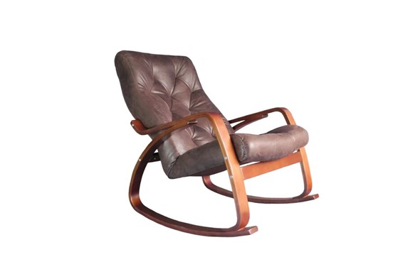 Кресло-качалка Гранд, замша шоколад во Владикавказе - изображение