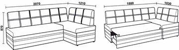 Кухонный диван НЕО КМ-06 ДУ с механизмом во Владикавказе - предосмотр 5