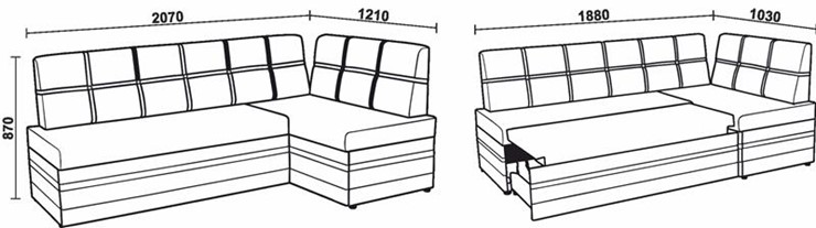 Кухонный диван НЕО КМ-06 ДУ с механизмом во Владикавказе - изображение 5
