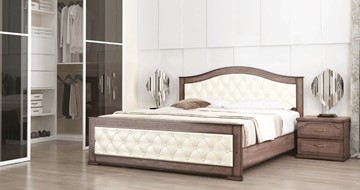 Спальная кровать Стиль 3, 160х200, кожзам, с основанием во Владикавказе