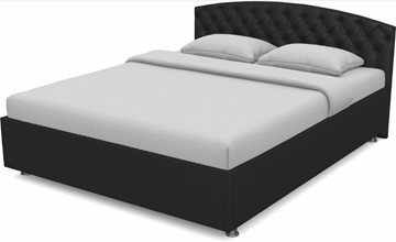 Спальная кровать Пальмира 1400 с основанием (Nitro Black) во Владикавказе
