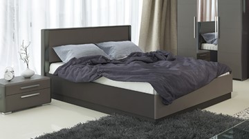 Кровать с механизмом 2-спальная Наоми 1600, цвет Фон серый, Джут СМ-208.01.02 во Владикавказе