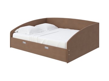 Кровать спальная Bono 160х200, Велюр (Forest 514 Светло-коричневый) во Владикавказе