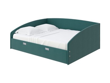 Спальная кровать Bono 160х200, Велюр (Forest 560 Морская волна) во Владикавказе