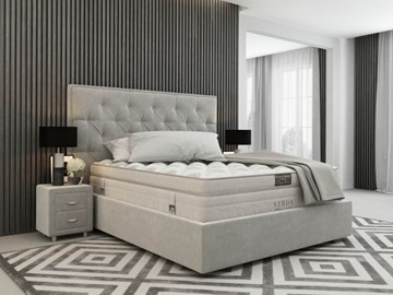 Кровать 2-х спальная Classic Compact/Island M 180х200, Флок (Велсофт Серый) во Владикавказе