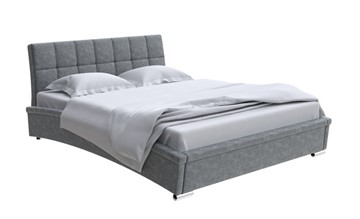 Кровать 2-х спальная Corso-1L 160x200, Велюр (Gratta 4 Серый космос) во Владикавказе