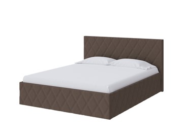 Двуспальная кровать Fresco 160х200, Рогожка (Savana Chocolate (шоколад)) во Владикавказе
