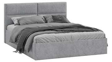 Кровать в спальню Глосс Тип 1 (Микровелюр Wellmart Silver) во Владикавказе