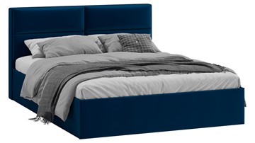 Спальная кровать Глосс Тип 1 (Велюр Confetti Blue) во Владикавказе
