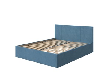Двуспальная кровать Helix Plus 180х200, Велюр (Monopoly Прованский синий (792)) во Владикавказе