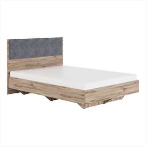 Двуспальная кровать Николь (мод.1.3) 1,6 серый текстиль, с ортопедическим основанием во Владикавказе