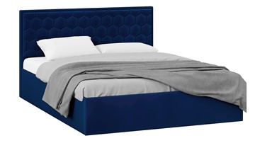 Кровать спальная с подъемным механизмом Порто (Велюр Confetti Blue) без заглушины во Владикавказе