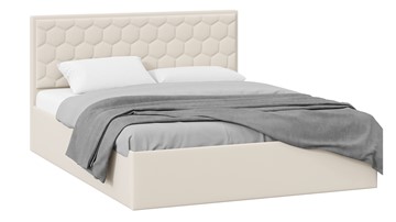 Кровать в спальню с подъемным механизмом Порто (Велюр Confetti Cream) без заглушины во Владикавказе
