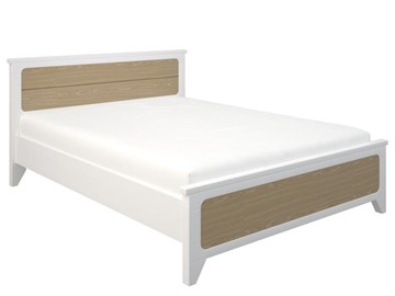 Кровать двуспальная Соня 1400, Белый/Дуб во Владикавказе