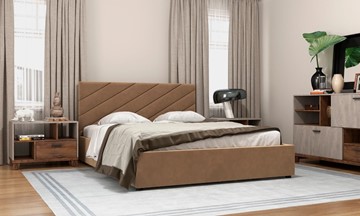 Спальная кровать Юта 160х200 (вариант 3) с основанием во Владикавказе