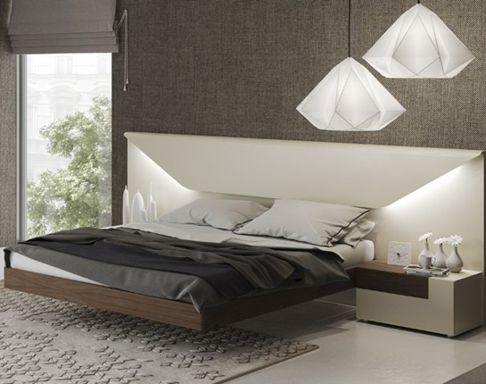 Кровать 1.5-спальная Elena с подсветкой (160x200) во Владикавказе - изображение