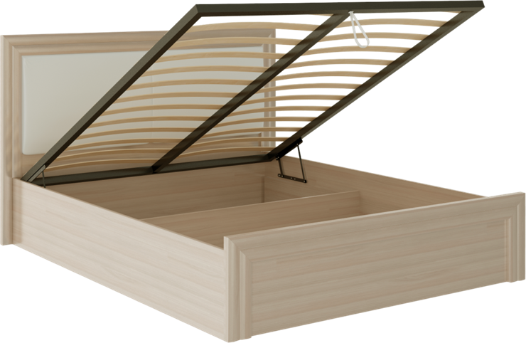 Кровать с механизмом двуспальная Глэдис М32 (Шимо светлый/Белый текстурный) во Владикавказе - изображение 1