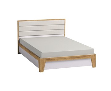 Двуспальная кровать Айрис 306 1800 с гибкими ламелями дерево, Белый-Дуб золотистый во Владикавказе