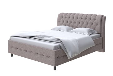 Двуспальная кровать Como (Veda) 4 180х200, Рогожка (Levis 25 Светло-коричневый) во Владикавказе