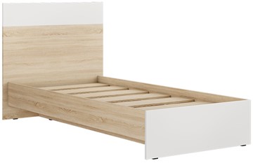 Кровать с основанием Кр-44 Лайт 90х200 Дуб Сонома/Белый во Владикавказе