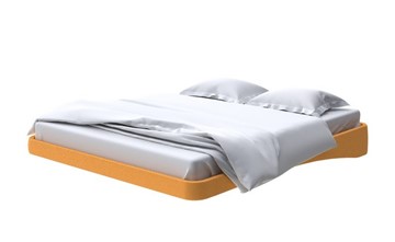 Парящая кровать 2-спальная 180х200, Велюр (Scandi Cotton 18 Шафран) во Владикавказе