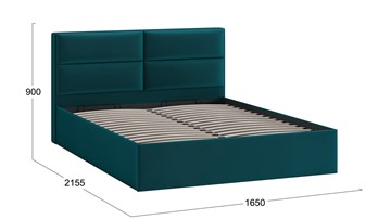 Кровать с механизмом 2-спальная Глосс Тип 1 (Велюр Confetti Izumrud) во Владикавказе - предосмотр 1