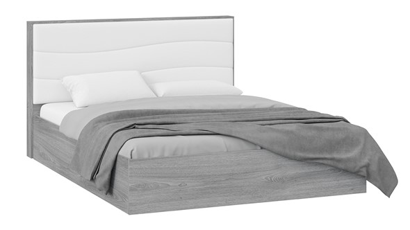 Кровать с механизмом 2-спальная Миранда тип 1 (Дуб Гамильтон/Белый глянец) во Владикавказе - изображение