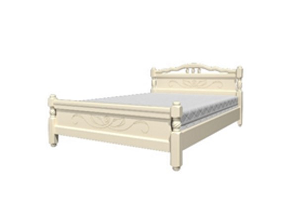 Кровать 1-спальная Карина-5 (Слоновая кость) 90х200 во Владикавказе - изображение