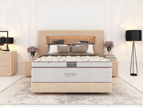 Кровать Smart Compact/Podium M 160х200, Флок (Велсофт Бежевый) во Владикавказе - изображение