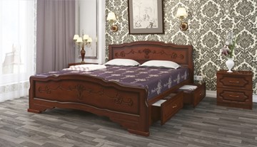 Кровать с выкатными ящиками Карина-6 (Орех) 180х200 во Владикавказе