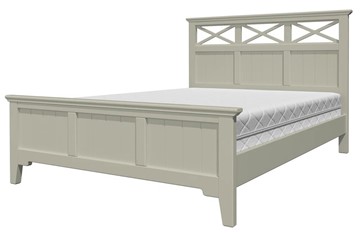Кровать полутороспальная Грация-5 с фисташковым карнизом (Фисташковый) 140х200 во Владикавказе