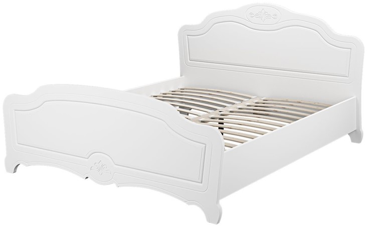 Кровать полуторная Лотос (Белый) 140х200 с основанием во Владикавказе - изображение 1