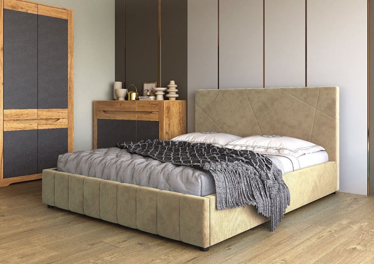 Кровать в спальню Нельсон Абстракция 120х200 (вариант 3) без основания во Владикавказе - изображение 1